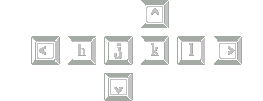 Touches HJKL et fléchées